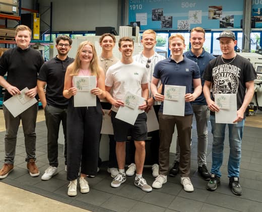Feierlicher Abschluss unserer Ausbildung bei GEDIA